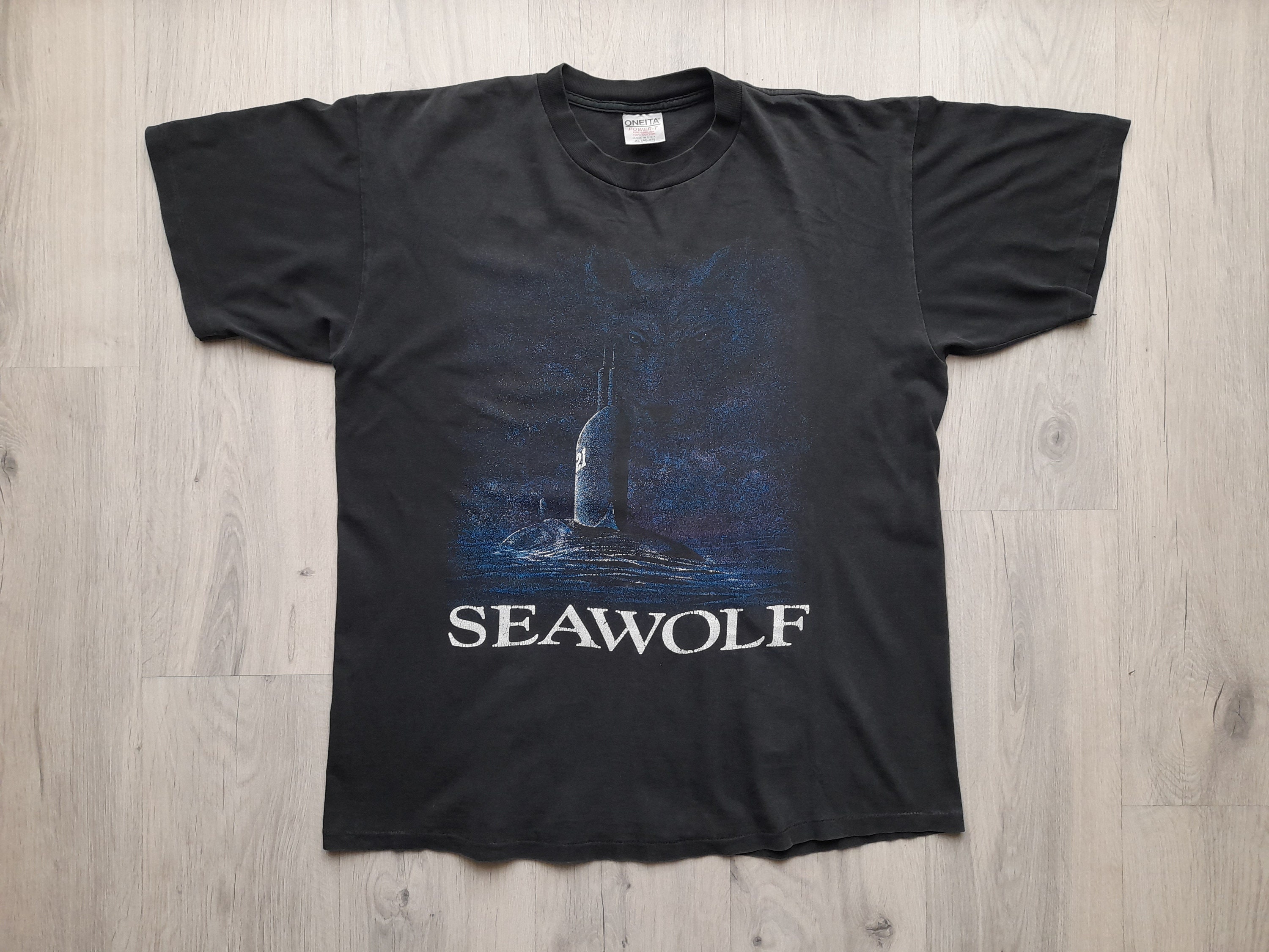 Vintage Sea Wolf Submarine Wolf T-shirt , Xlarge Wolf T