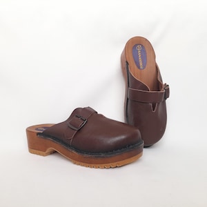 Vintage 80s High Platform Wooden Clogs ,vintage Clogs, Wood Clogs ...