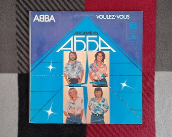 ABBA Voulez-Vous Vinyl LP Album - Vintage Pop Rock Disco Europop
