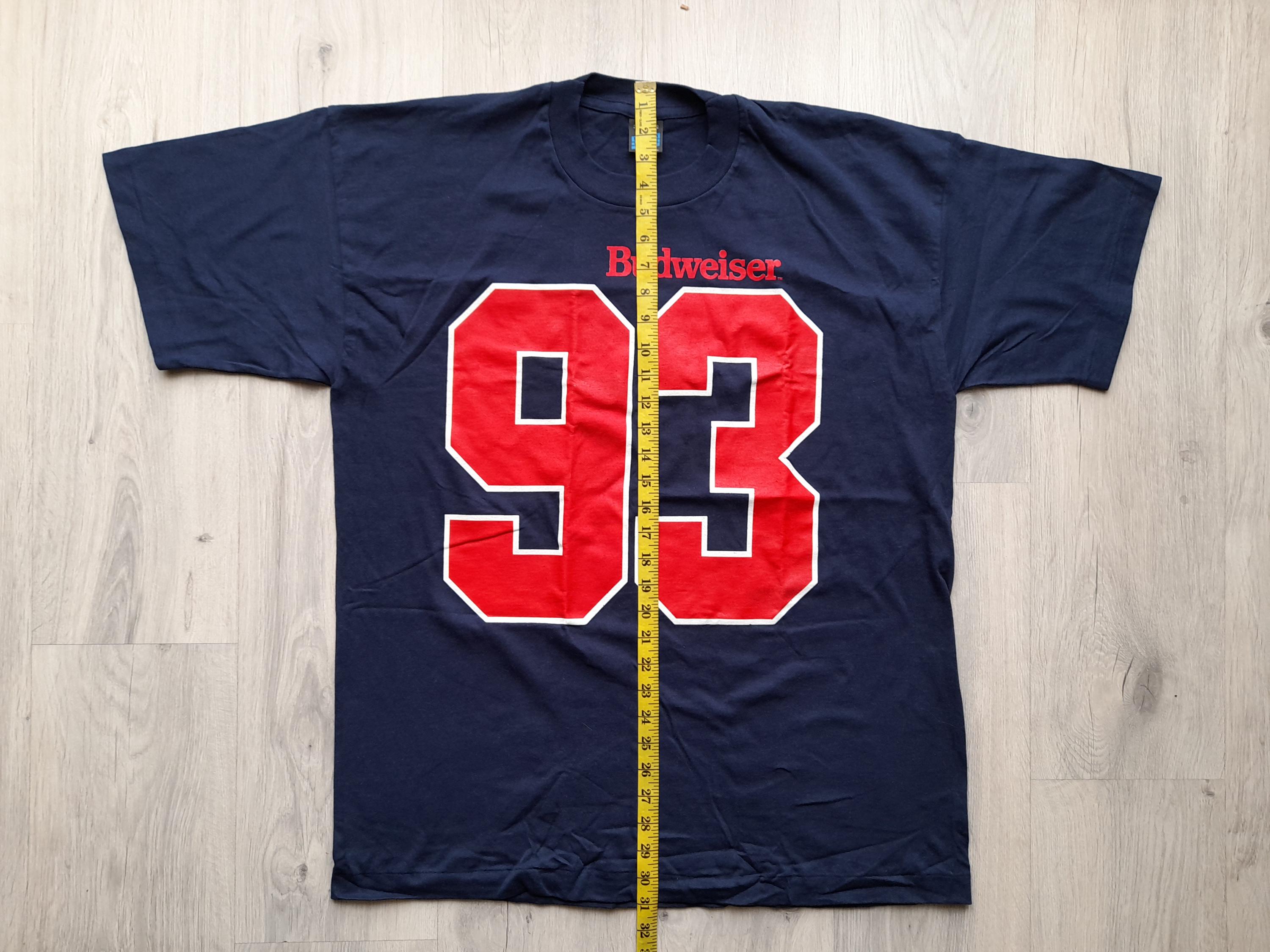 90's ビンテージTシャツBudweiser レーシング　グリーン　サイズXL 古着Tシャツ】企業 90's Budweiser レーシング｜ヴィンテージ