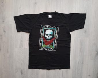 Vintage 80's Spawn Till You Die by Ray Troll T-shirt / Rare