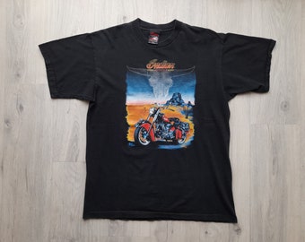 トップス 90s Hanes Motorcycles Biker T-Shirt Vintage 90s Easyriders Ricky Mann Motorcycle Biker T-Shirt