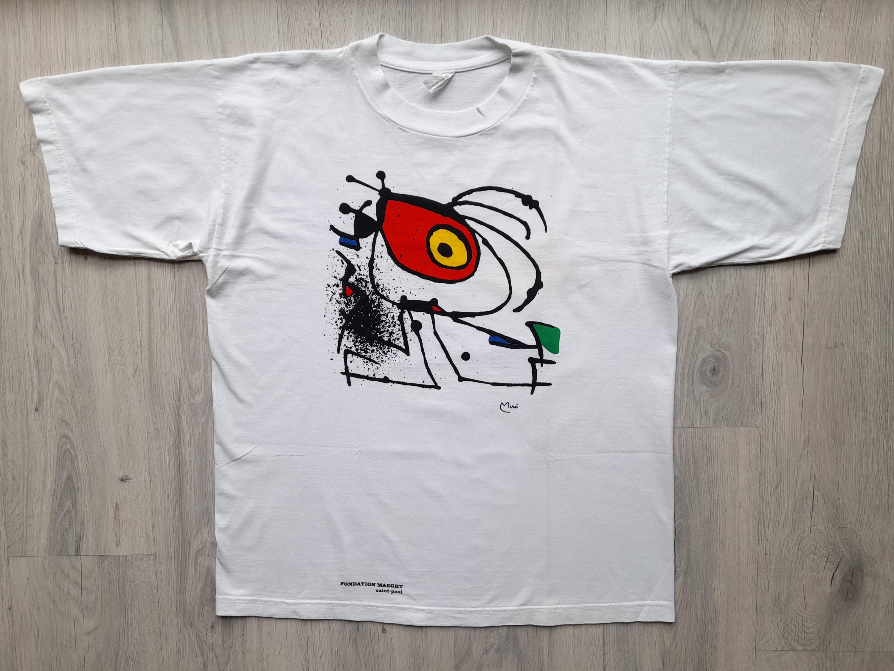 90s ジョアンミロ アート Tシャツ 90s ジョアンミロ アートTシャツ アート ビンテージ シングル