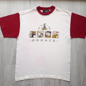 Vintage 90s Donald Duck Heavyweight T-Shirt ,XL Size ,Made in Usa ,90s Donald Duck Tee ,90s Donald Duck Disney Cartoon T-Shirt One Of A Kind
