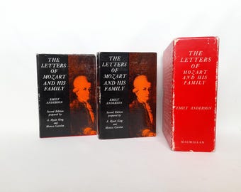 The Letters of Mozart and his Family. 2 volumes ,1966th Edition ,Macmillan,Second Edition (1966) ,Hardcover Books By Emily Anderson ,Mozart