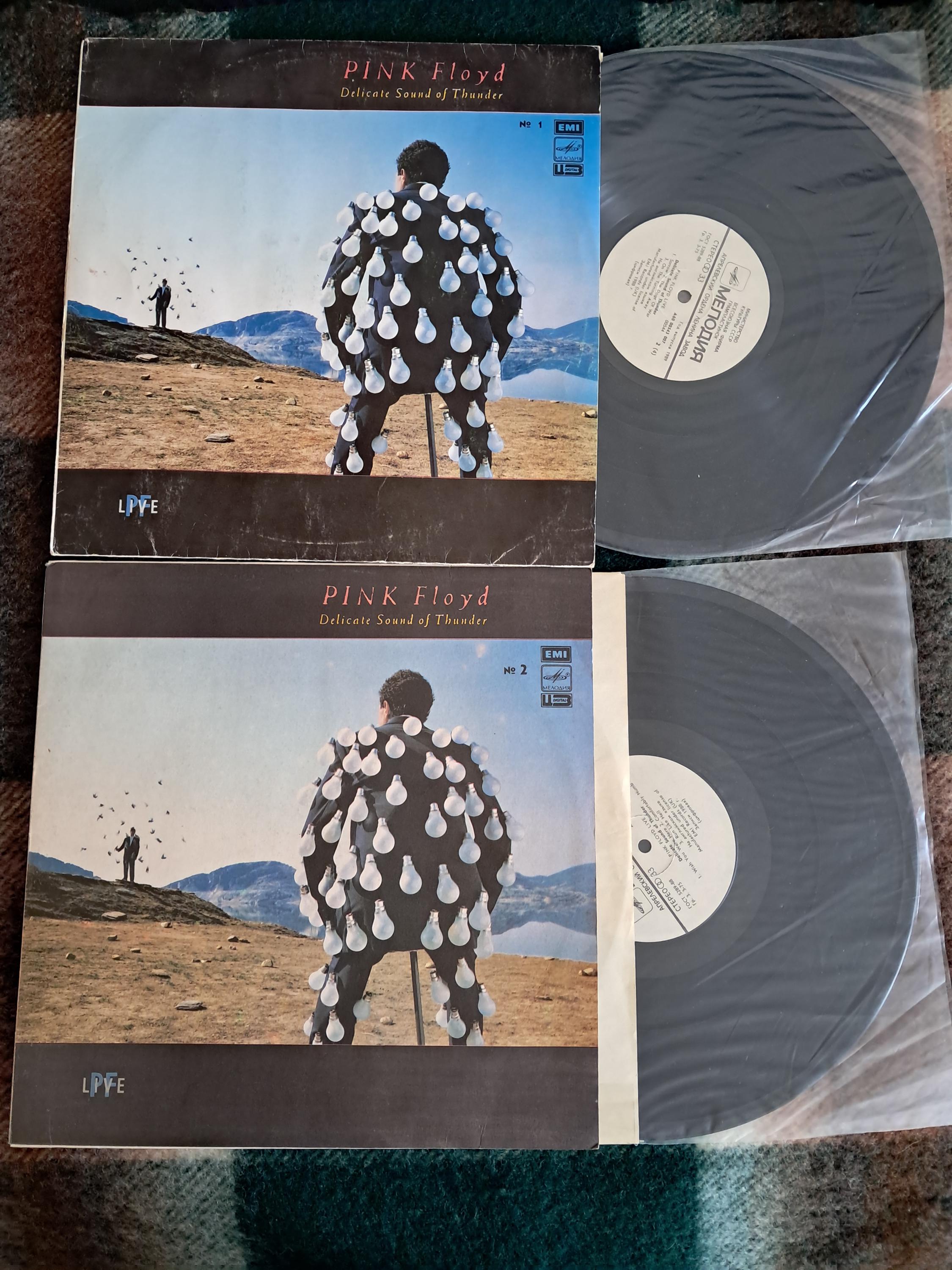 Vintage Pink Floyd Delicate Sound of Thunder 2LP - Live Concert - Etsy