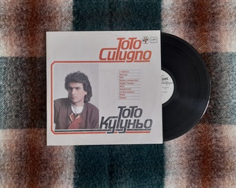 Toto Cutugno - L'Italiano Vinyl LP , Vinyl Record, Vintage Vinyl Record, Italian Music, ,Chanson, Europop , Italian pop singer Record USSR