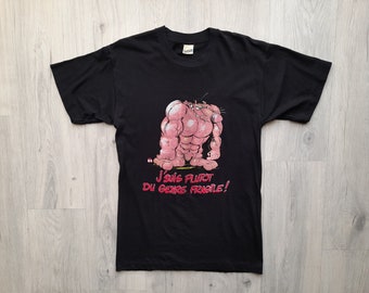 Camisa de culturismo de entrenamiento de gimnasio vintage de los años 80, puntada única, camisa de gimnasio vintage, camiseta de culturista Rat Mouse, camisa de dibujos animados de gimnasio vintage