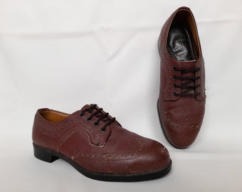 Vintage Doc Martens 1461 Leather Shoes 7 Made In England Oxford Brown Y2K 90\'s Vintage Dr Martens MADE IN ENGLAND 1461 Oxford Shoes Brown  main image 2