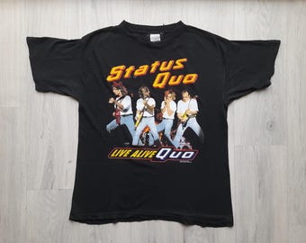 Vintage 1984 Status Quo End of the Road Tour Band T-shirt / Band 