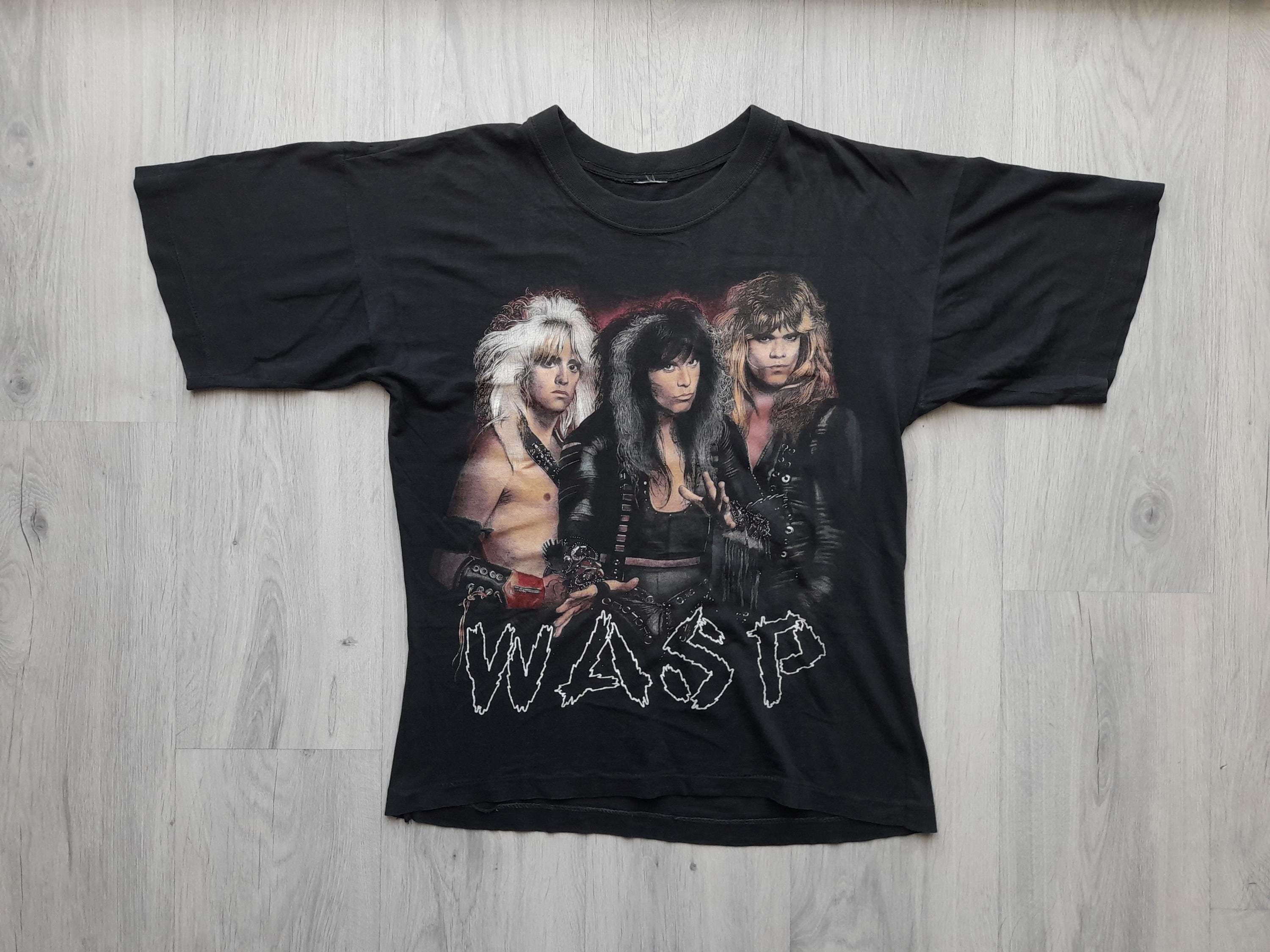 Vintage 80s 90s W.A.S.P. T-shirt , Shock Rock, Glam Metal, Hair