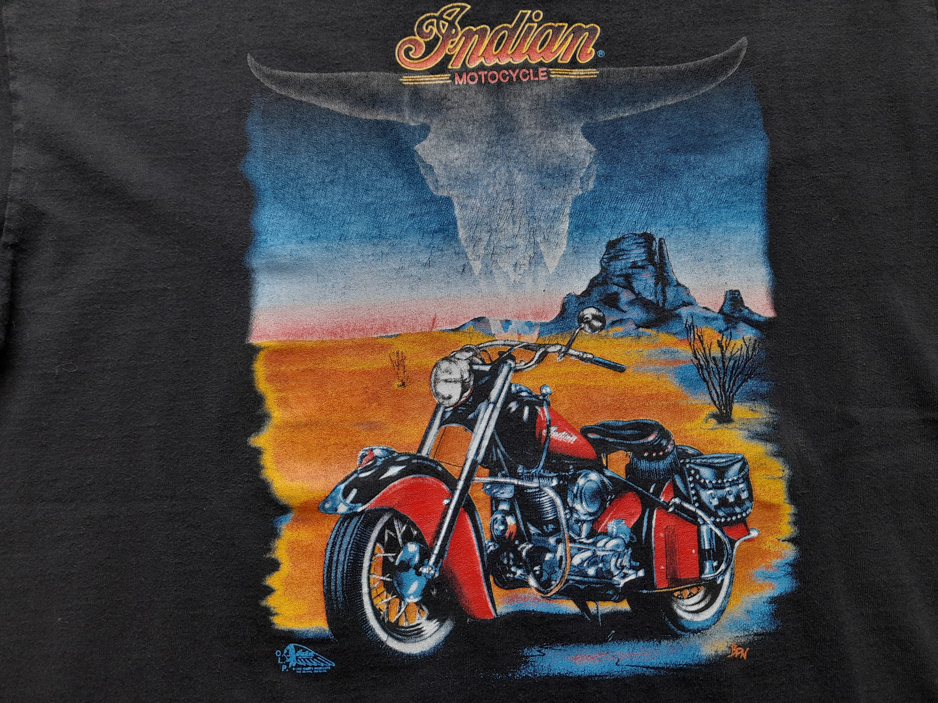 ヴィンテージ 90 年代 インディアン モーターサイクル T シャツ