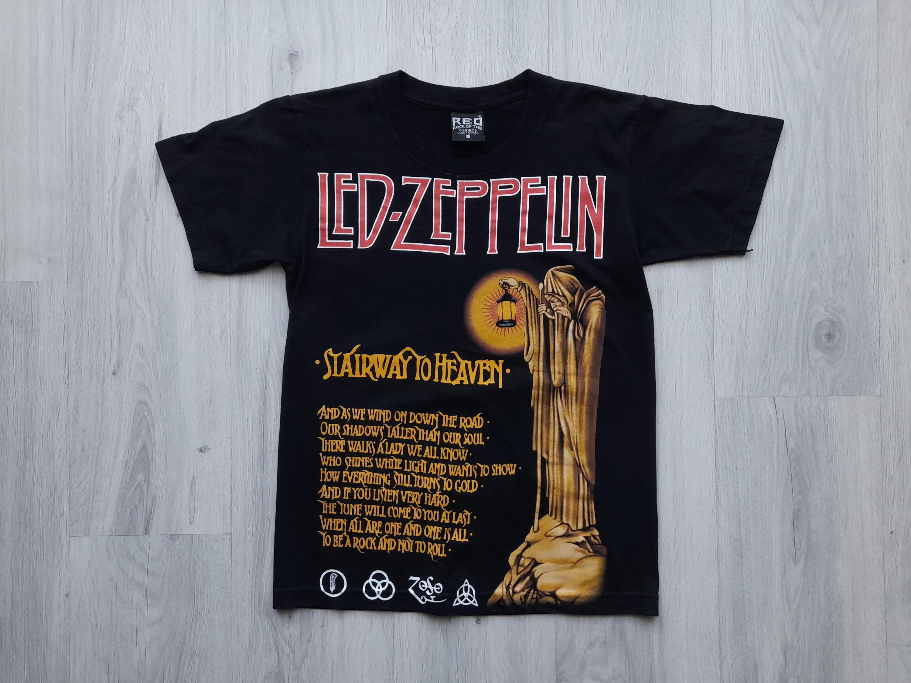 レッド・ツェッペリン 天国への階段 バンド ロック ブラック Tシャツ 