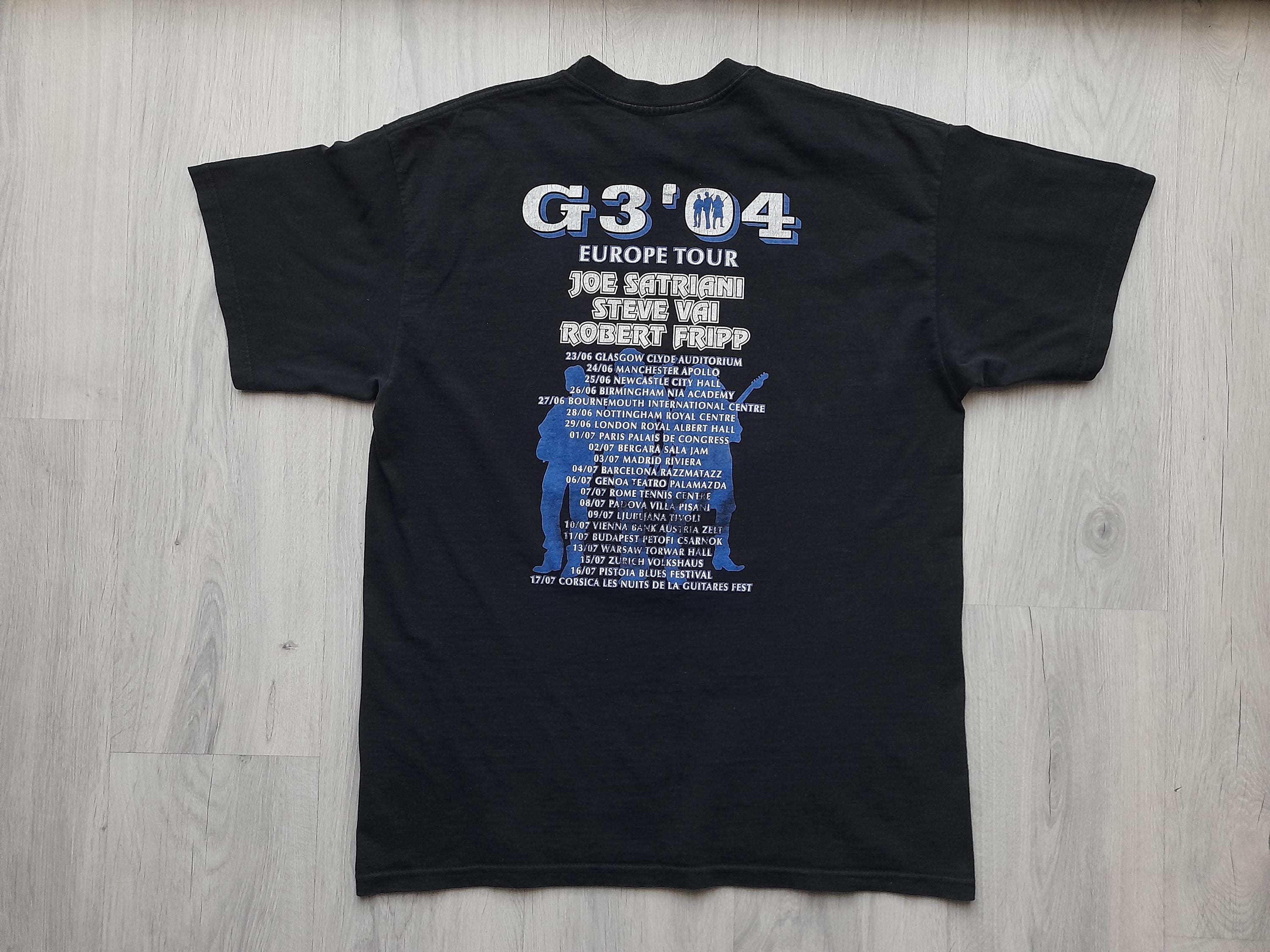 Vintage 2004 Steve Vai G3 T-shirt /large/g3 Tour Joe Satriani