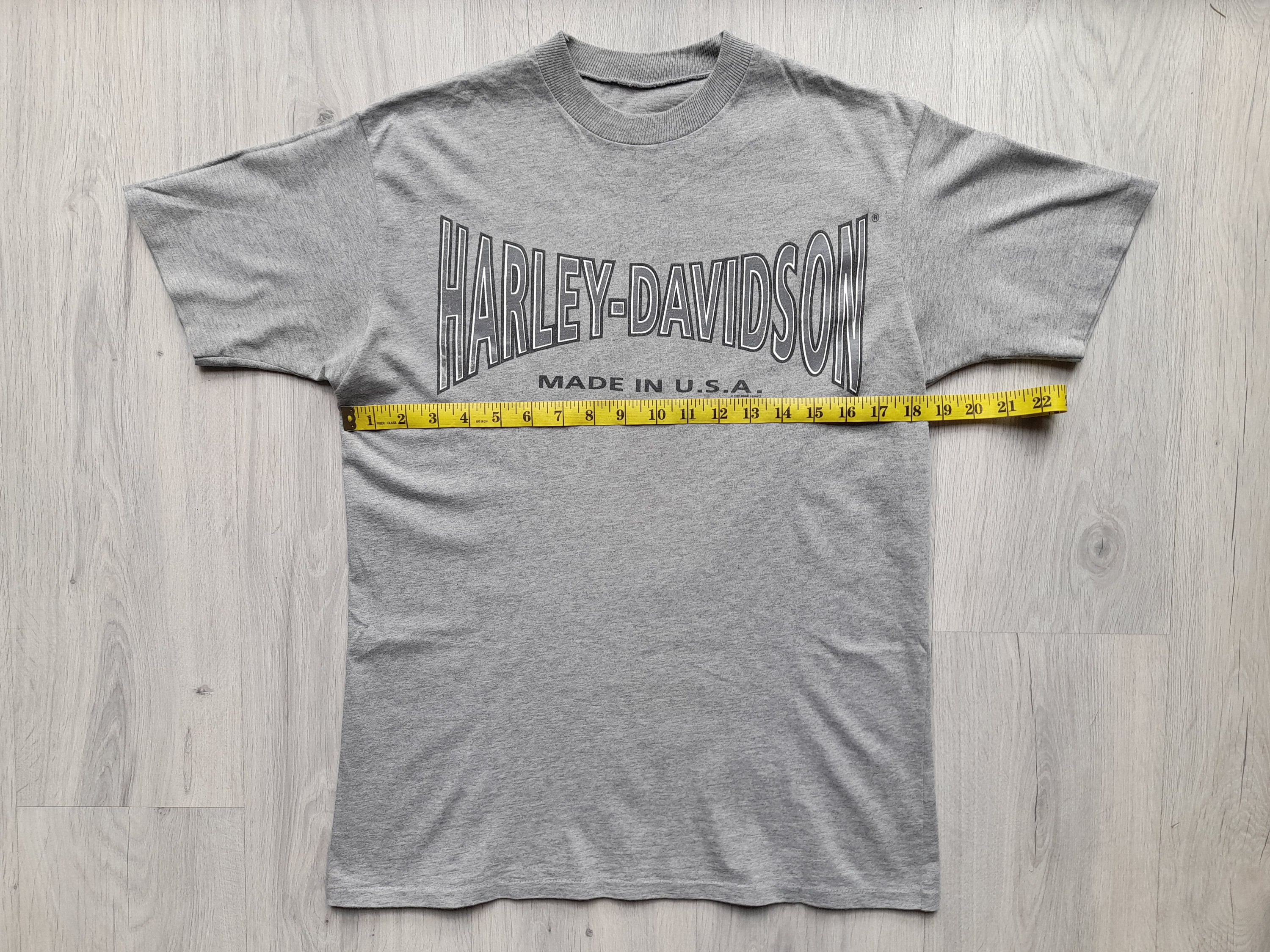 Vintage 1990 Biker World Harley Davidson Perth Australia Tee