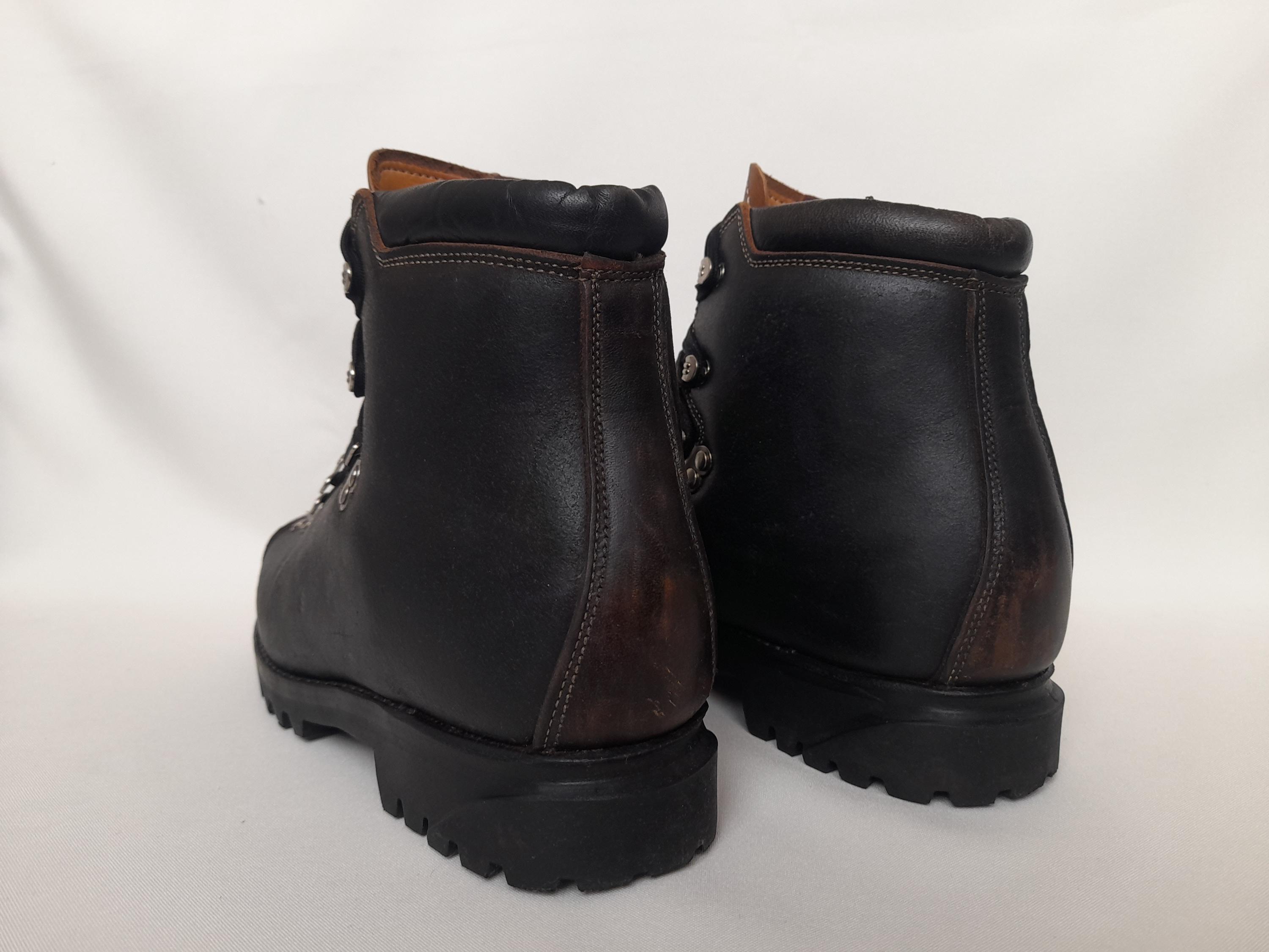 Bally Mens Leather Hiking Boot Black ZEBER/40 Sz 6.5 D Swiss Made Outdoor Snow Vintage Army Boots, Bally Mountain Boots, Swiss Army, Black  main image 4