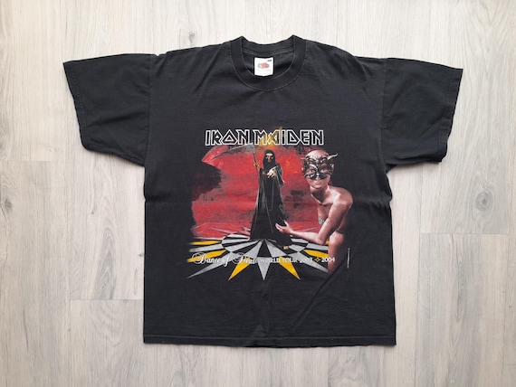 Vintage 2003 Iron Maiden T-shirt Dance of Death World Tour Heavy