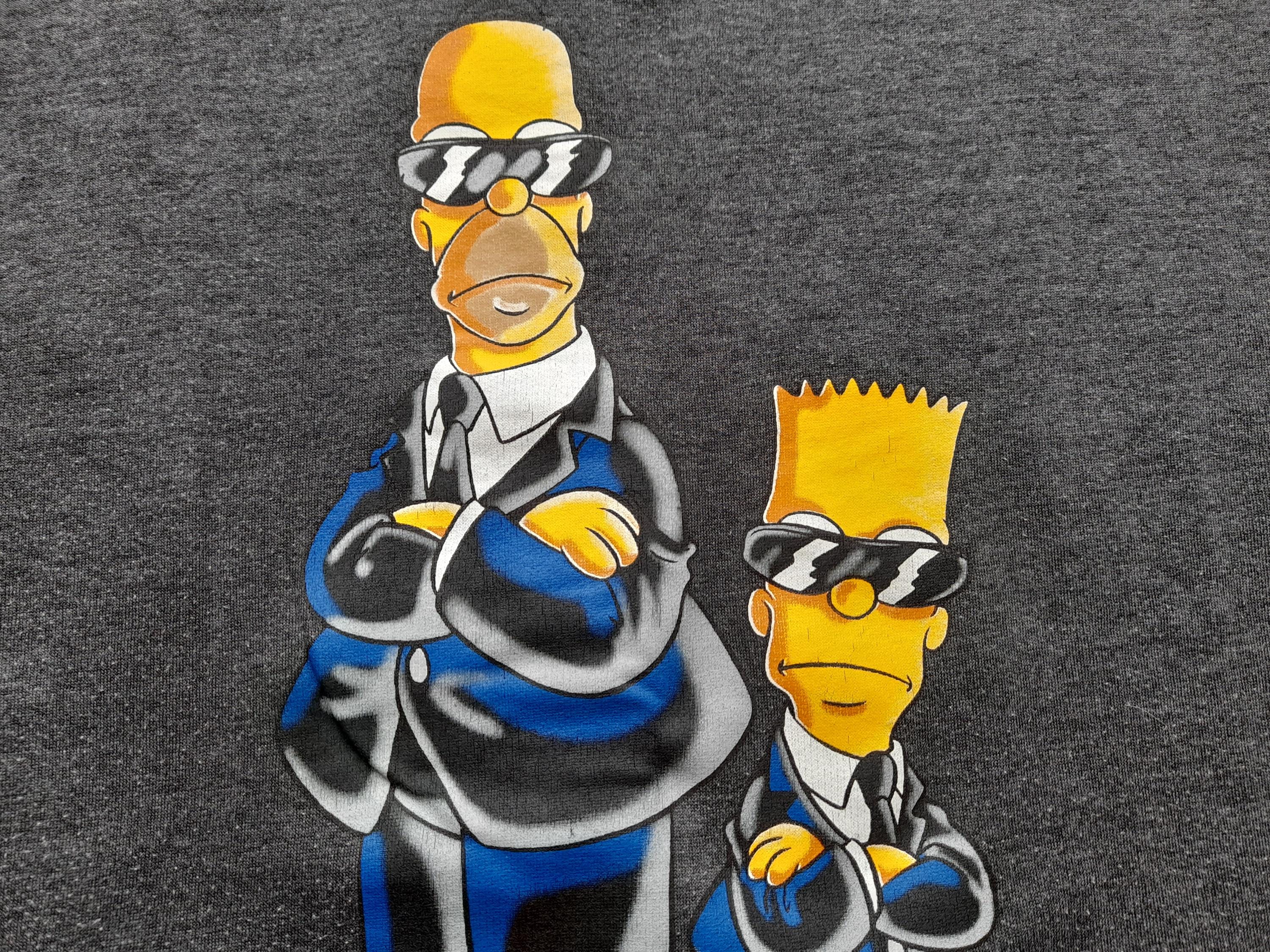 The Simpsons Man in Black Parody Sweatshirt ,large ,homer