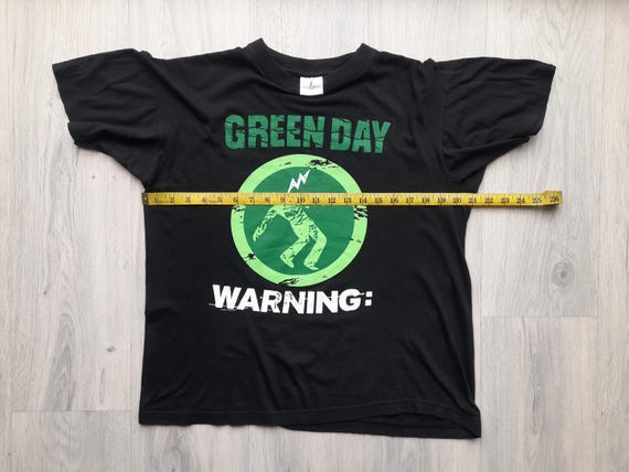 Vintage 2000s Green Day Warning Album T-shirt Womens L-xl,double