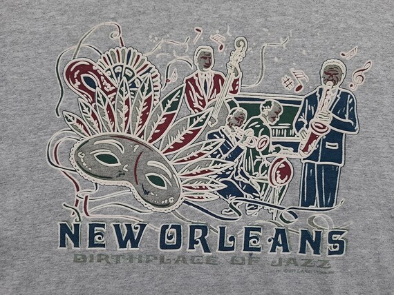 Vintage 90s New Orleans Birthplace of Jazz Tee , … - image 5