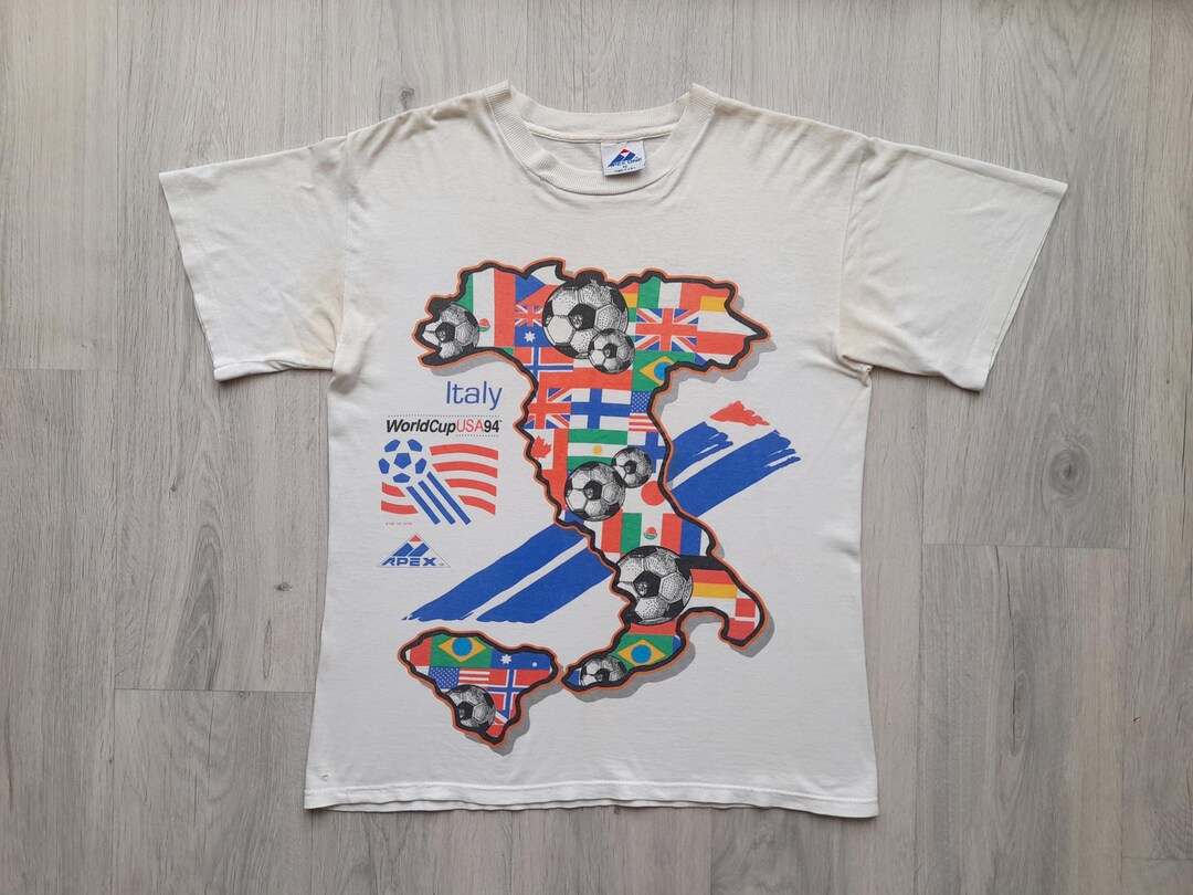 T 1994 Soccer USA Cup World Vintage top vintage Mallion トップス Shirt Urban | USA in Made トップス