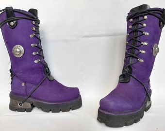 Purple new rock boots sale