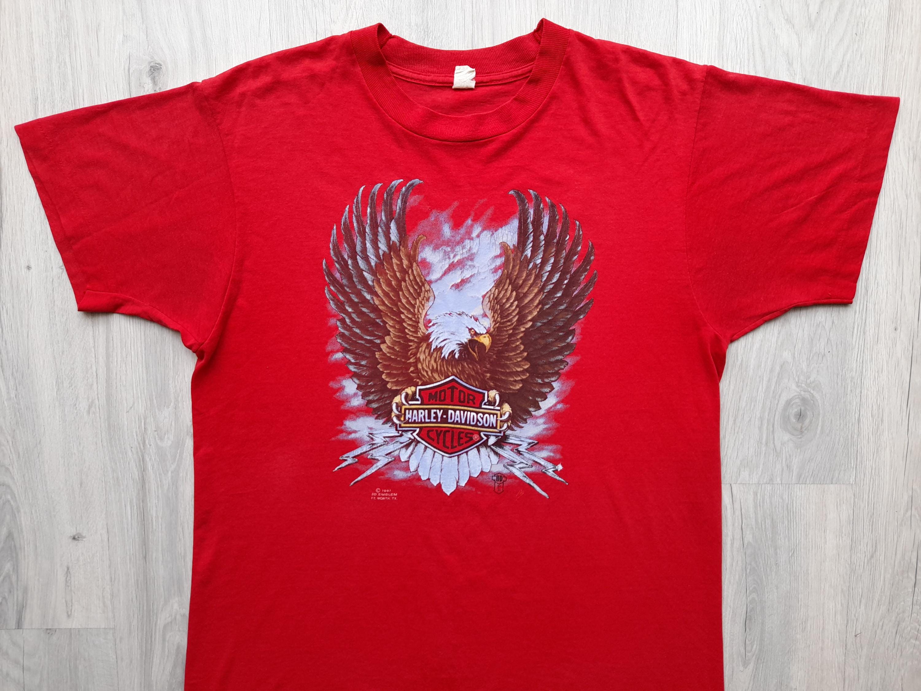 ヴィンテージ 1987 ハーレーダビッドソン 3D エンブレム