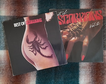 Scorpions – Best Of Scorpions, Vol. 1, Vol. 2 ,Vinyl, Vintage LP Rock Records , Hard Rock , Scorpions – Best Of Scorpions 2 LP.