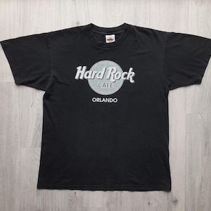 Vintage Hard Rock Cafe Orlando T-shirt ,L-XL , made in Usa 90s Hard Rock Orlando Francisco Tee