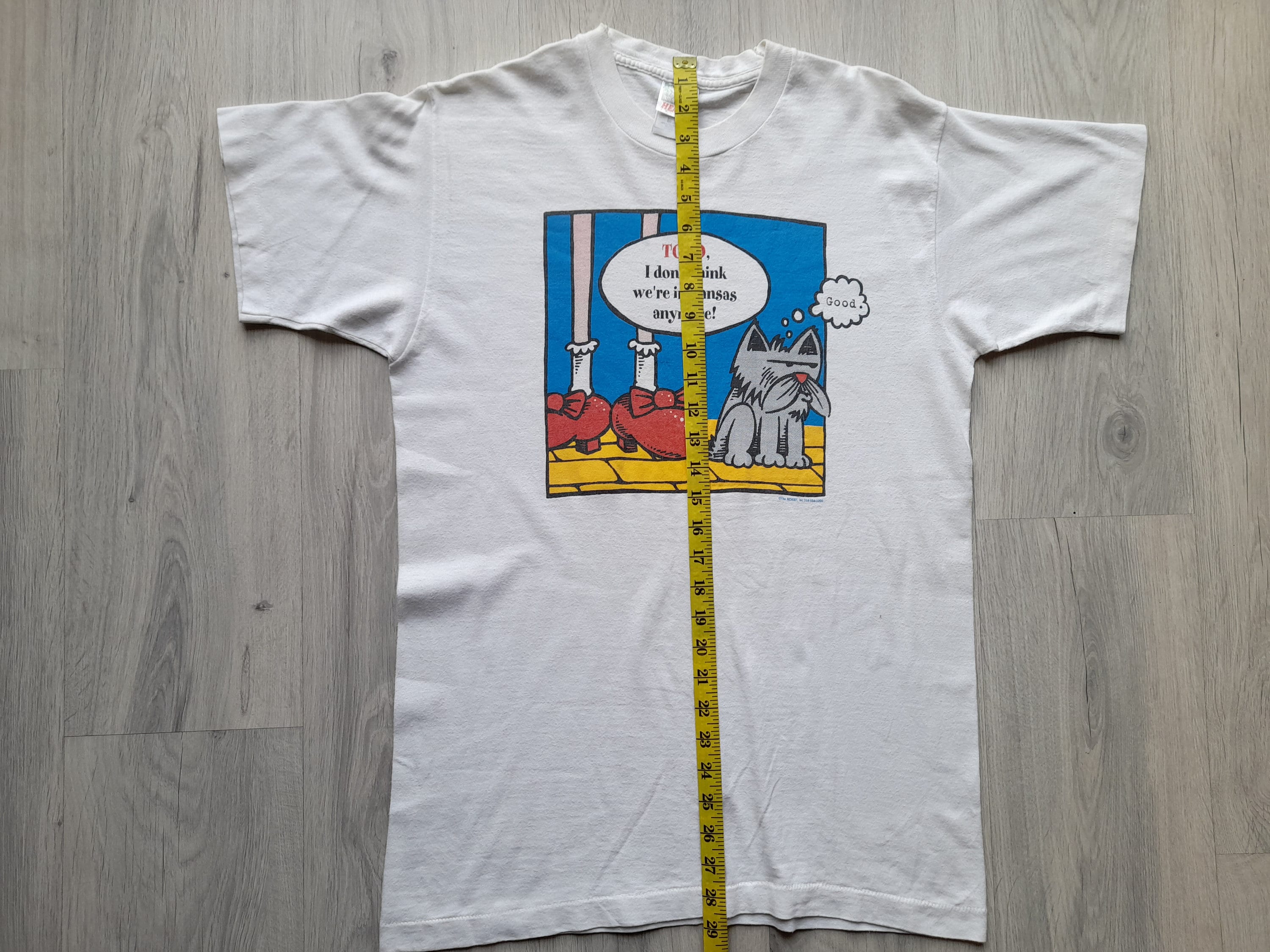 Vintage 90s Wizard of Oz Tee, Toto,i Don't Think We're in Kansas