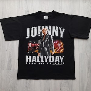 Débardeur Homme Johnny Hallyday 90's Band Graphic – Coton Respirant Imprimé Rock – Style Vintage Sans Manches