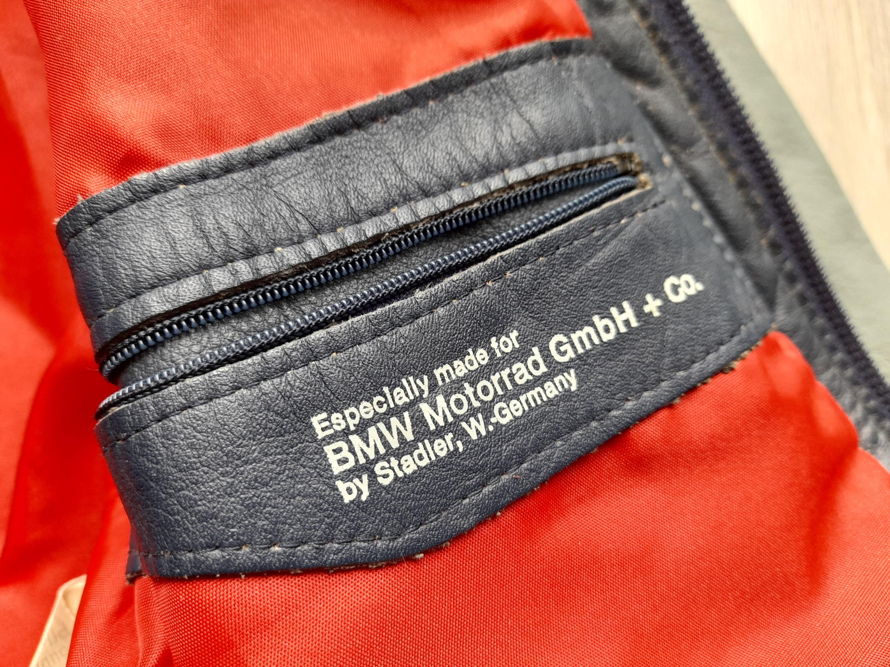 Vintage 80s BMW Motorrad Gmbh + Co. Leather Motorcycle Suit With 