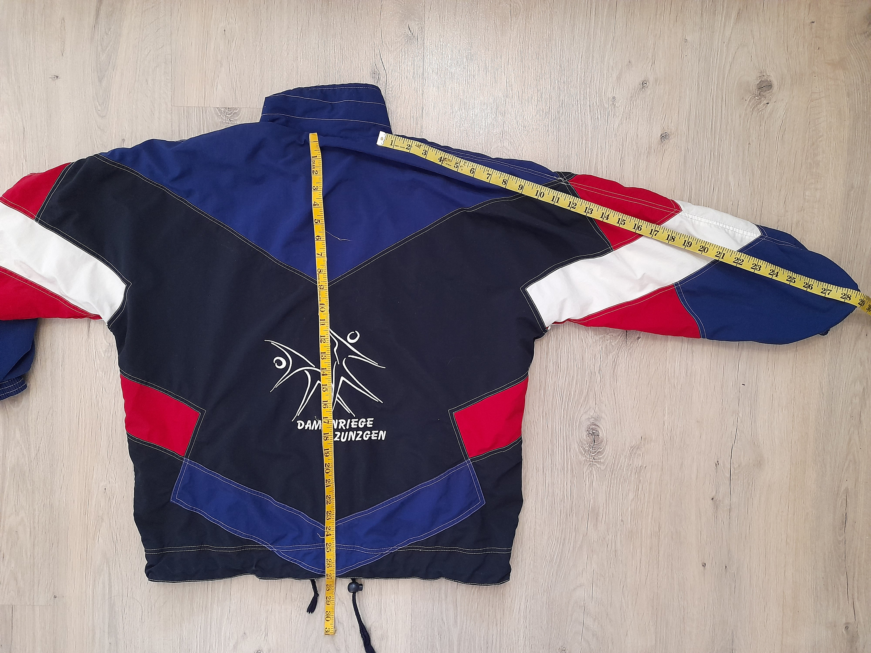 Vintage 90s Multi Color Track Jacket ,rave Techno Track Jacket