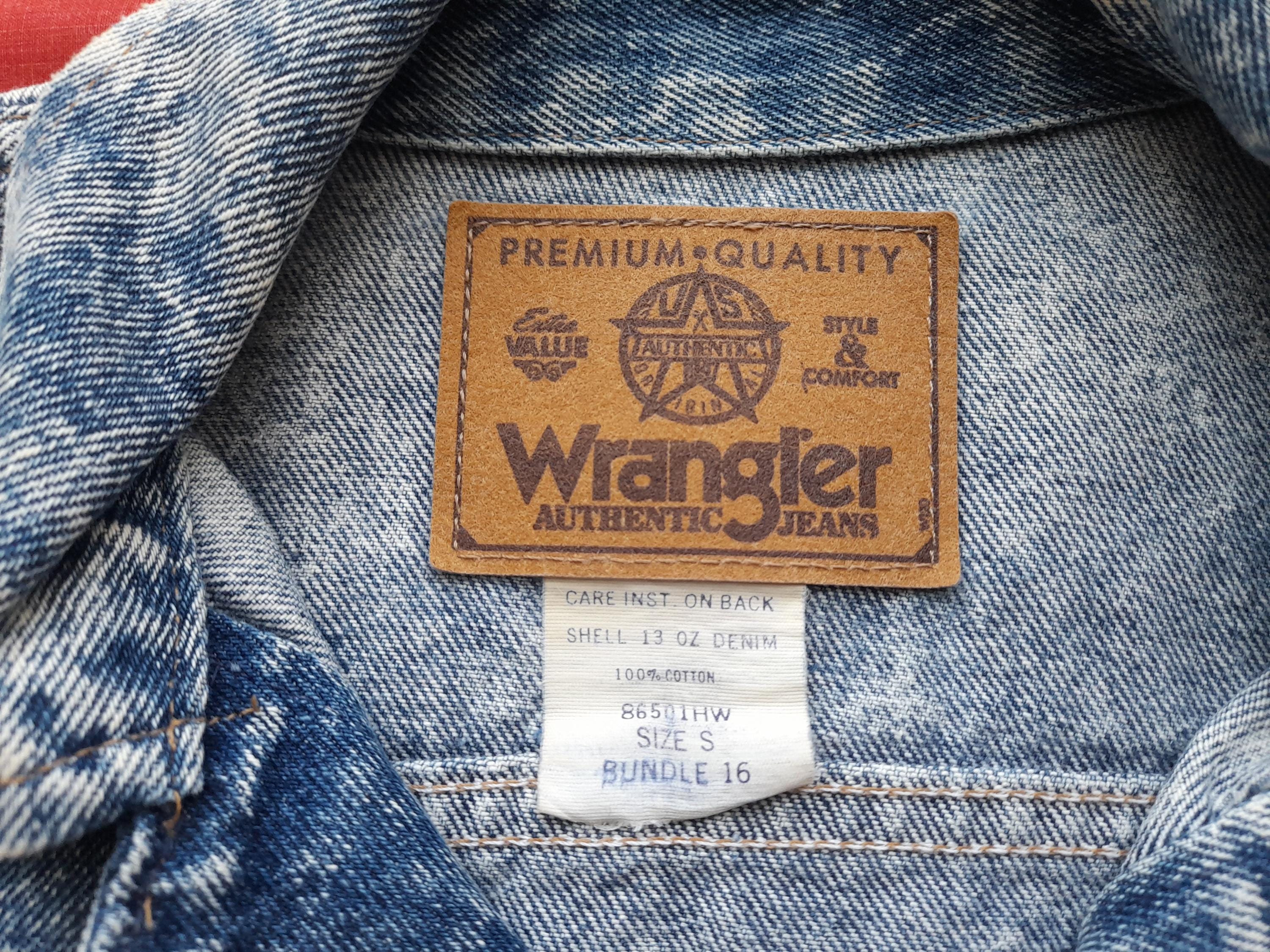 Mens Vintage Wrangler Trucker Jacket Medium ,red Tag ,wrangler 