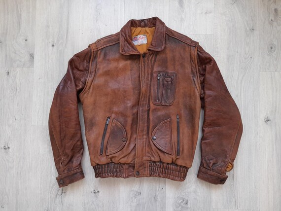 Vintage 80s Ortov Leather Bomber Motorcycle Jacket , 80s Made in England Real Leather Biker Jacket ,medium/small ,leather Distressed Jacket - Etsy Vintage 80s Ortov Leather Bomber Motorcycle Jacket , 80s Made in England Real Leather Biker Jacket ,medium/small ,leather Distressed Jacket - Etsy