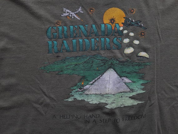 Vintage 1983 Grenada Raiders War Single Stitch Te… - image 3