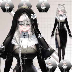 Customizable Live2D Premade Vtuber | Editable & Rigging | Customized