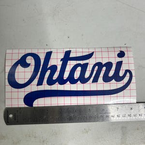 Ohtani Vinyl Decal: Custom Player Design