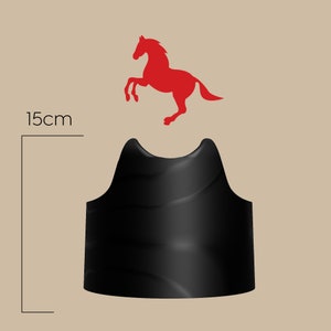 Ceppo per cappello a corona da bovaro 60 cm altezza 15 cm - ceppi per cappelli e altro - ceppo per cappelli da cowboy