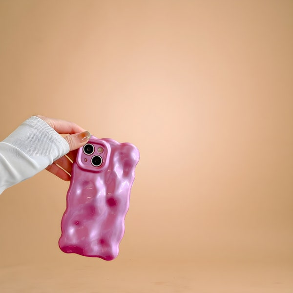 3d Bubble Wave Pattern Phone Case, Meteorite, Bubbles, Suitable For iPhone, Camera Protection, Suitable For iPhone