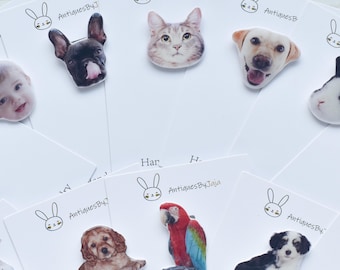 Custom Pet Pin,Custom Pet Brooch,Custom Photo Brooch,Custom dog Brooch,Custom Cat Brooch,Suitable For Backpacks, Clothing, Fabrics