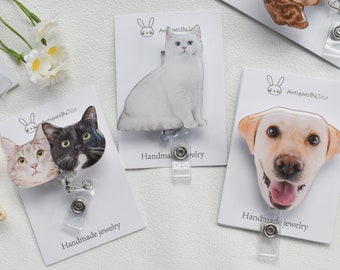 Custom Pet Badge Reel-Face Badge Reel-Nurse Life Badge Reel-Custom Photo Badge Reel ,for Nurse,Office Worker,  Doctor, Teacher, Student