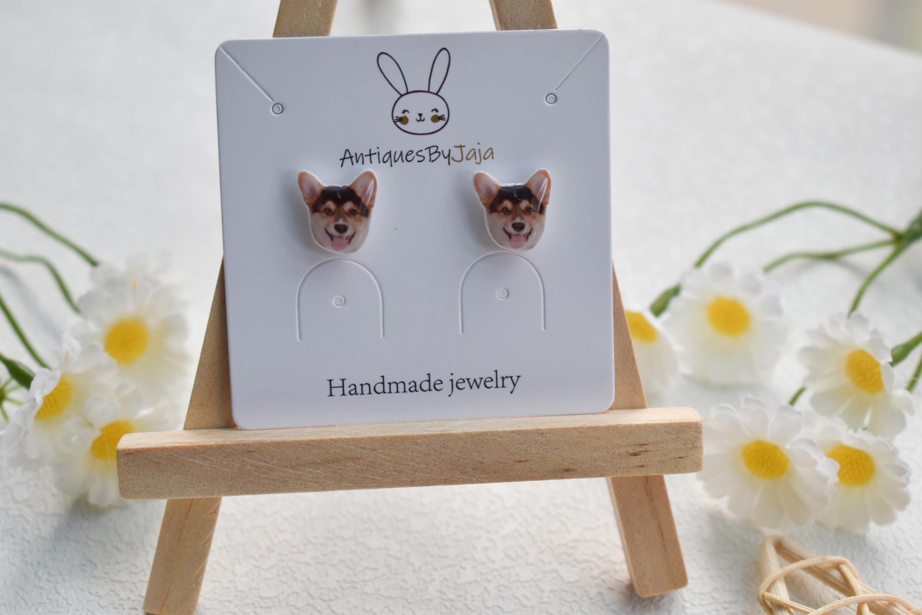 Custom Pet Earring|Custom Cat/Dog Earrings|Custom Face Earrings|Multiple Fixation Methods