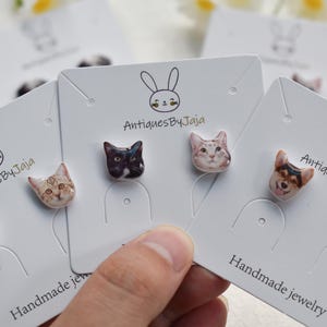 Custom Pet Earring|Custom Cat/Dog Earrings|Custom Face Earrings|Multiple Fixation Methods|Custom Christmas gifts