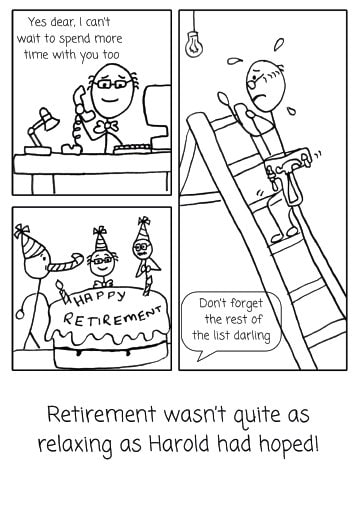 Downloadable Retirement Card Relaxing Retiring Man's Man Climbing ...