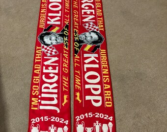 Liverpool Jurgen Klopp Woven Scarf - Jurgen is a Red jurgen klopp scarf