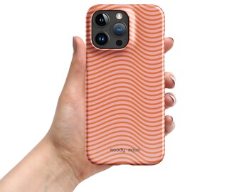 Orange Waves - Snap case for iPhone®