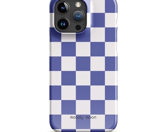 Blue Checked Pattern - Snap case for iPhone®