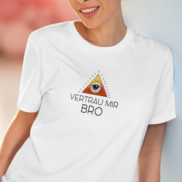 Trust me bro unisex t-shirt made from organic cotton. For people who know where they're going. And for those who think they know where they're going.