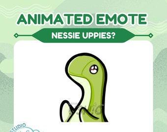 Nessie Uppies Animiertes Emote: Twitch & Discord (Digitale Datei)